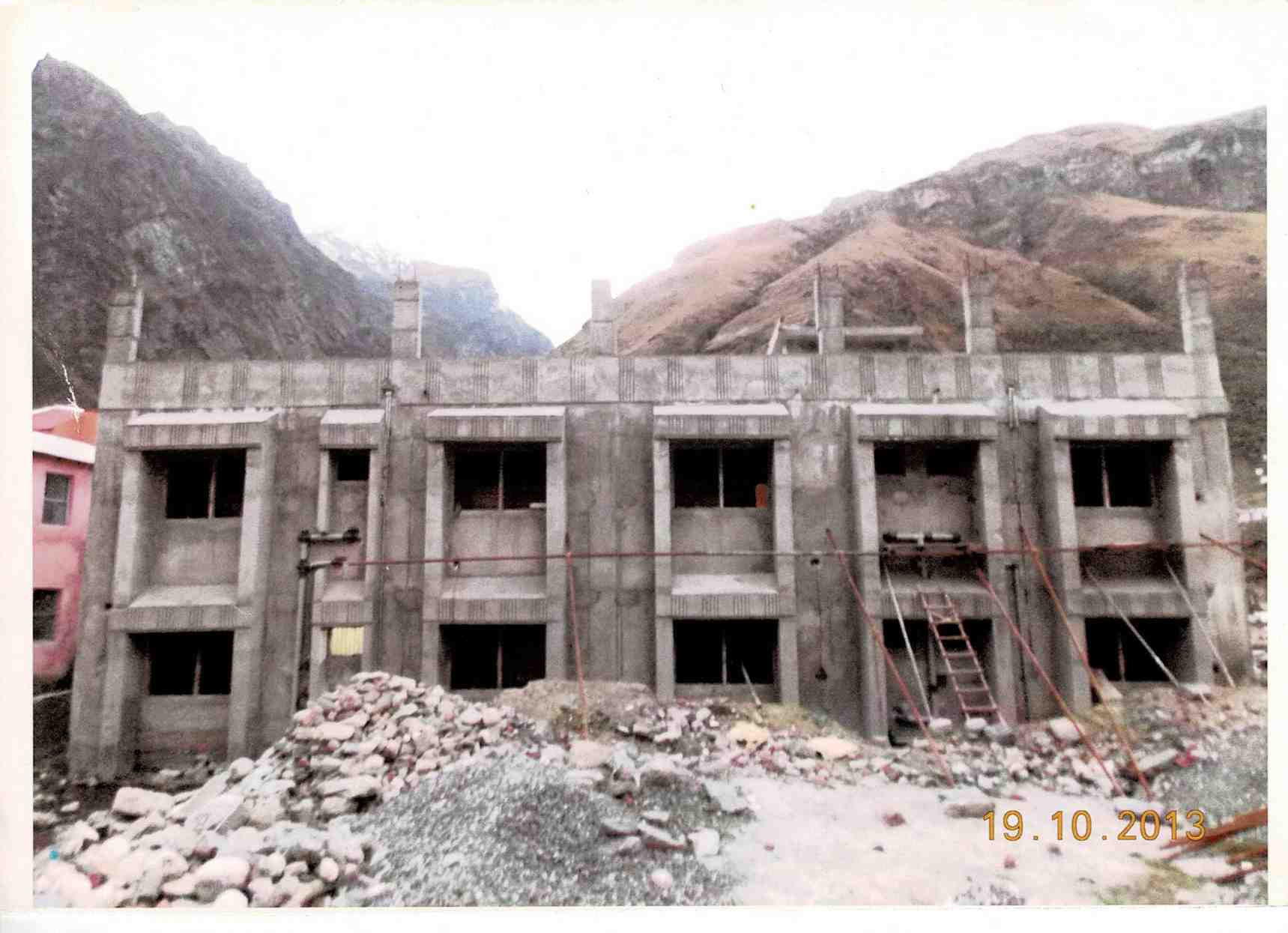 Dharmashala building at Badrinath, Uttarakhand